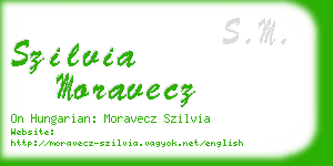 szilvia moravecz business card